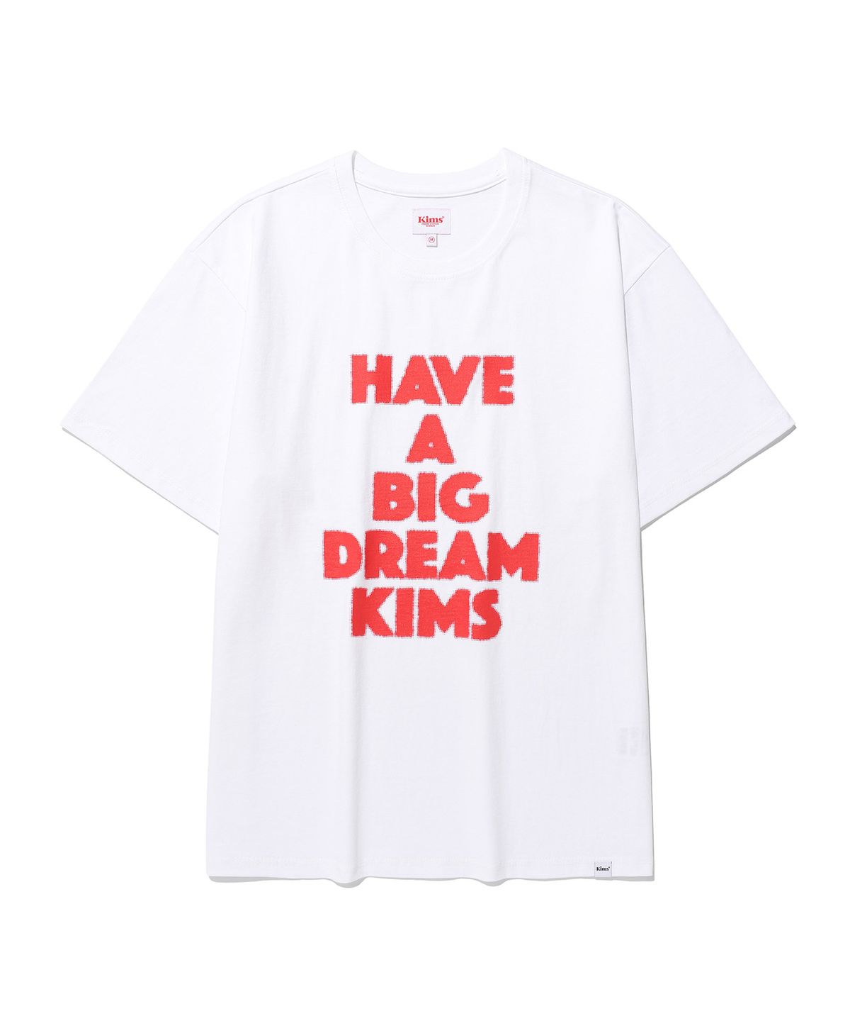 킴스 프레시 코튼 마켓(KIMS FRESH COTTON MARKET) (Unisex) Big Dream Tee White(red)