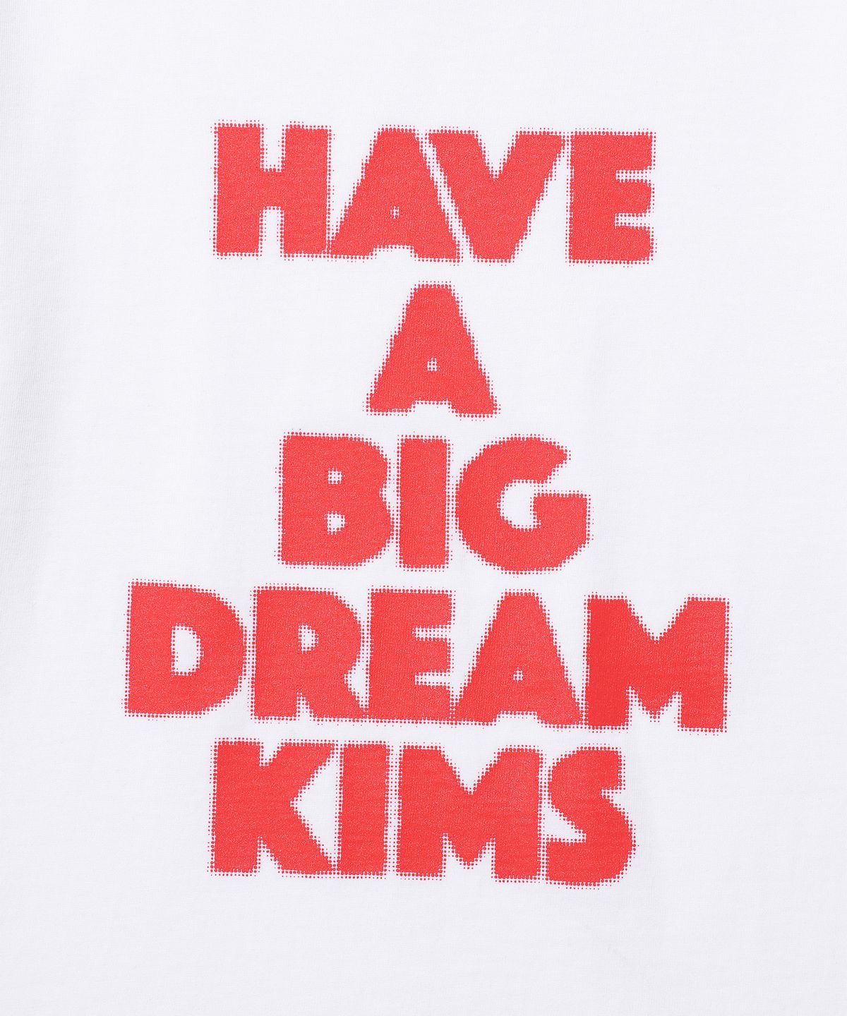 킴스 프레시 코튼 마켓(KIMS FRESH COTTON MARKET) (Unisex) Big Dream Tee White(red)
