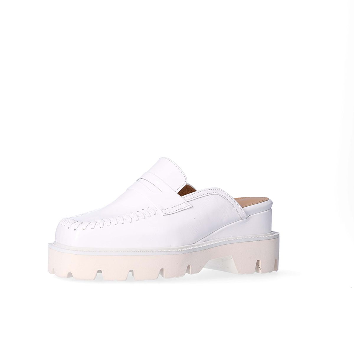 누스미크(NUOSMIQ) PUKA Platform Bloafer White