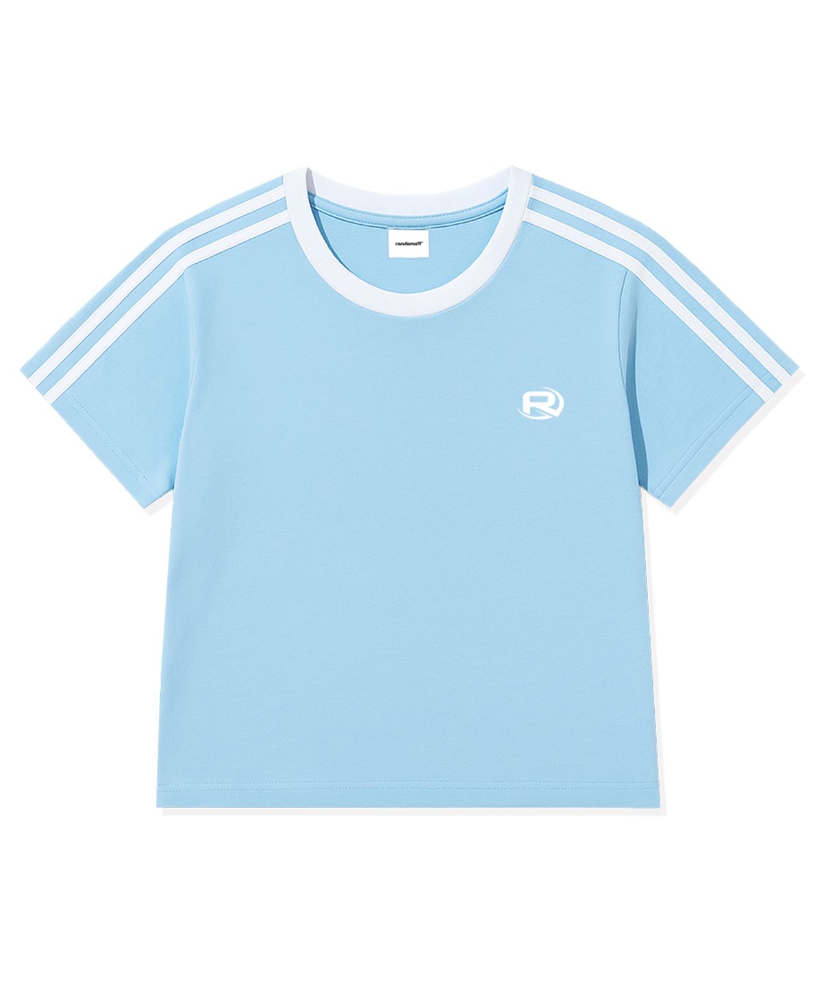 랜덤오프(RANDOMOFF) ROF ESSENTIAL SPORTY TRACK CROP T-SHIRT (4color)