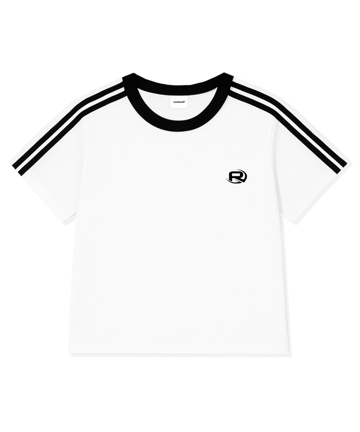 랜덤오프(RANDOMOFF) ROF ESSENTIAL SPORTY TRACK CROP T-SHIRT (4color)