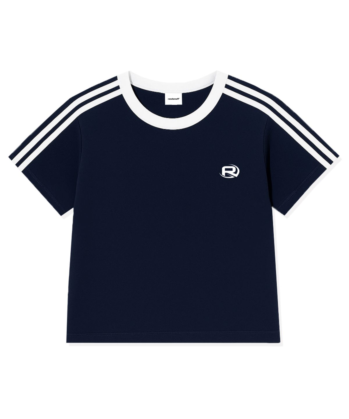 랜덤오프(RANDOMOFF) ROF ESSENTIAL SPORTY TRACK CROP T-SHIRT (4color)