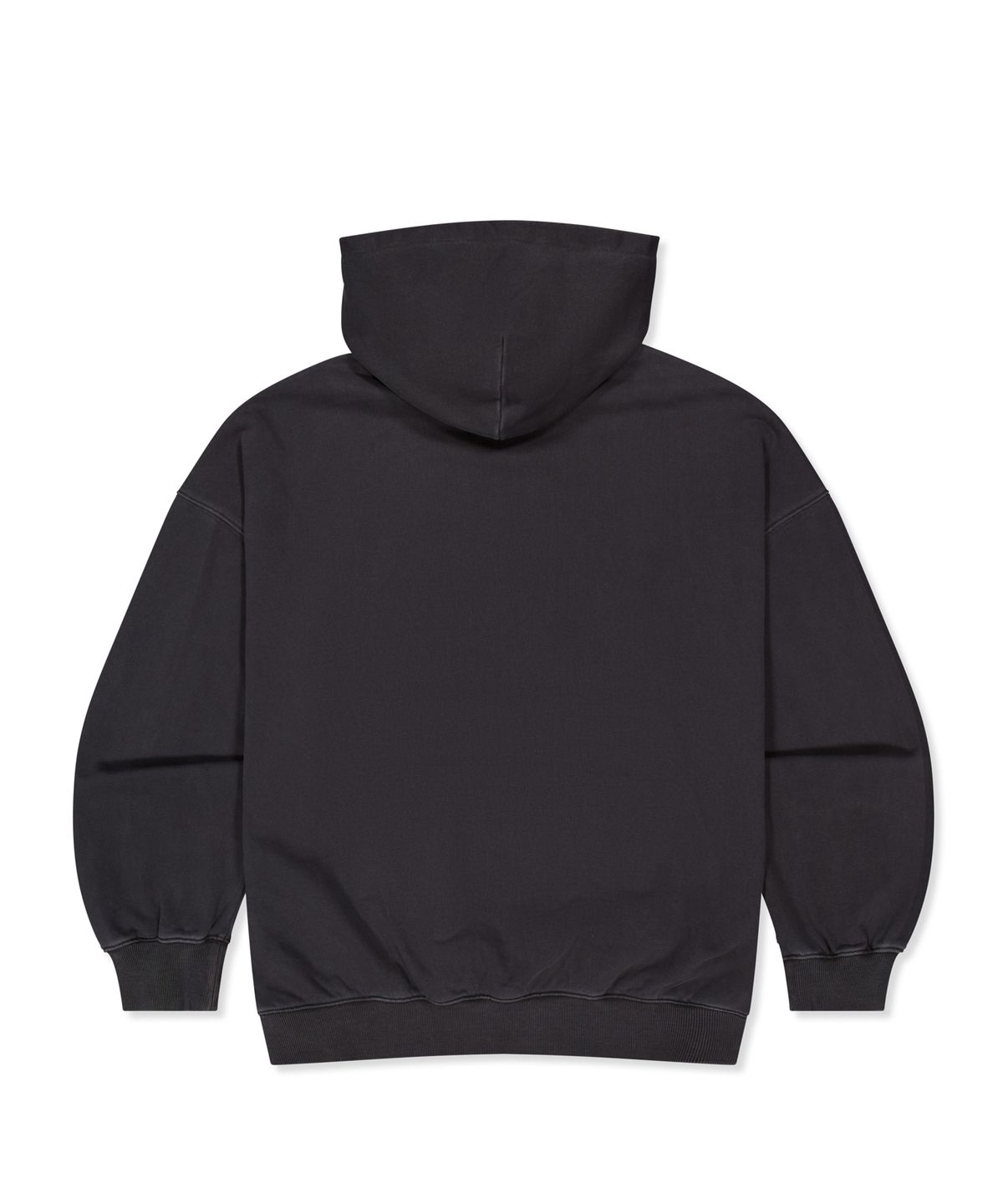 베스티리아(VESTIRYA) Varsity Emblem Over fit Hoodie Charcoal