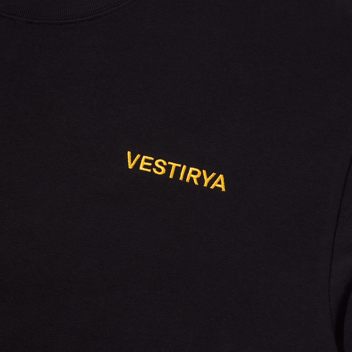 베스티리아(VESTIRYA) Solar back Grahpic T-shirts Black