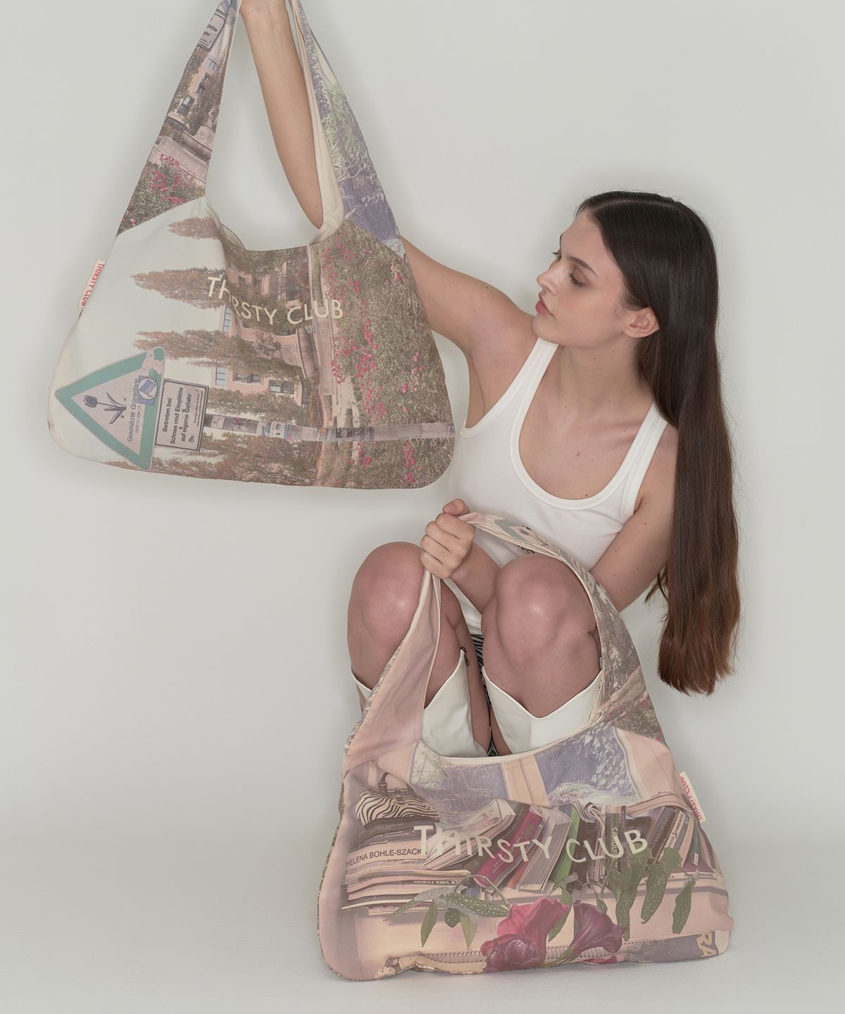 떨스티클럽(THIRSTYCLUB) Big hobo bag - Berlin (Reversible) / Free Gift
