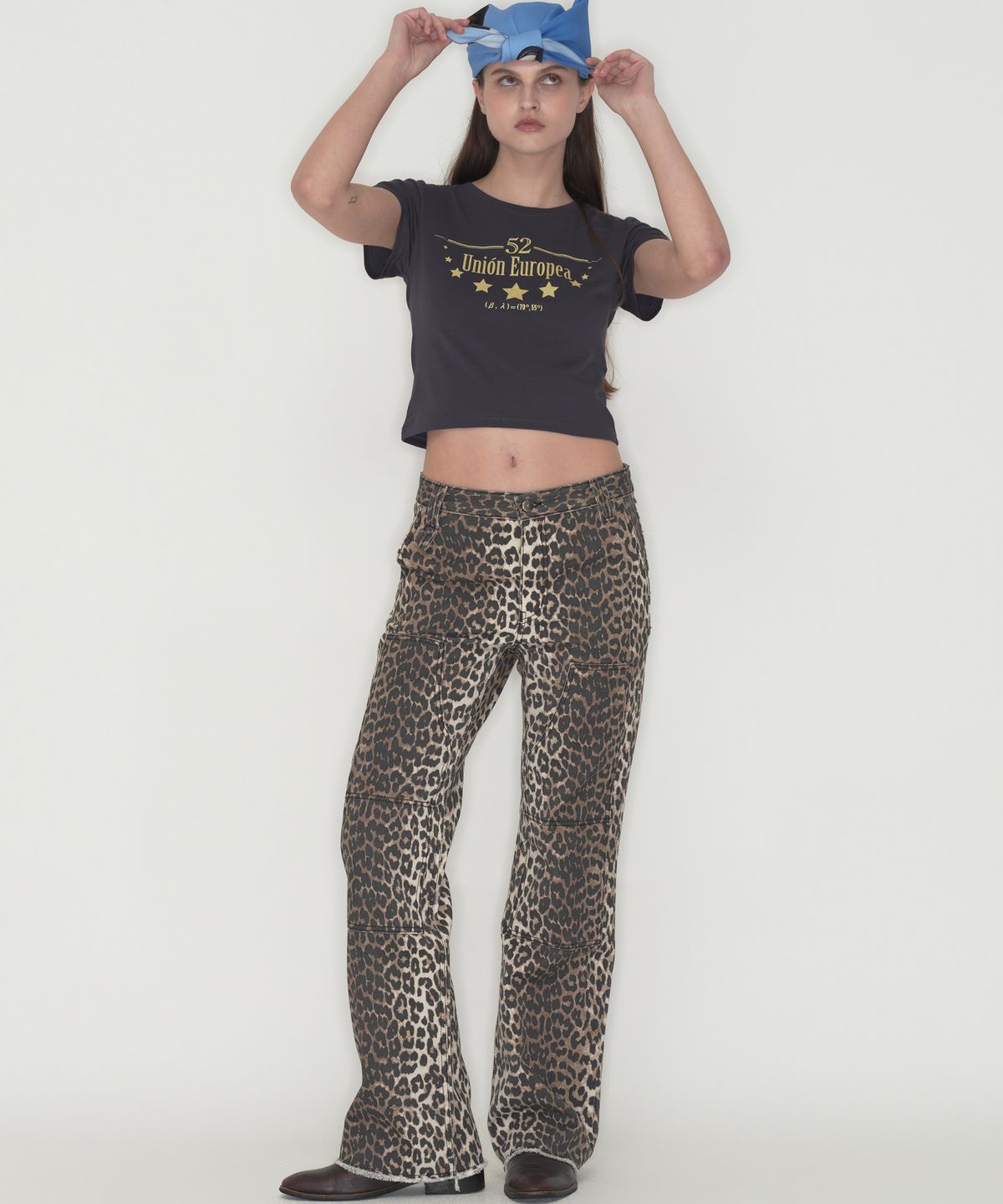떨스티클럽(THIRSTYCLUB) Double knee pants - Leopard