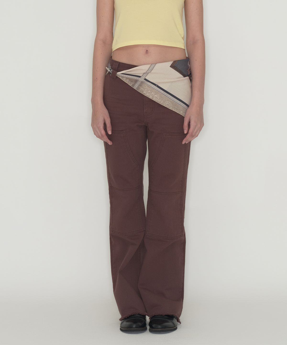 떨스티클럽(THIRSTYCLUB) Double knee pants - Brown