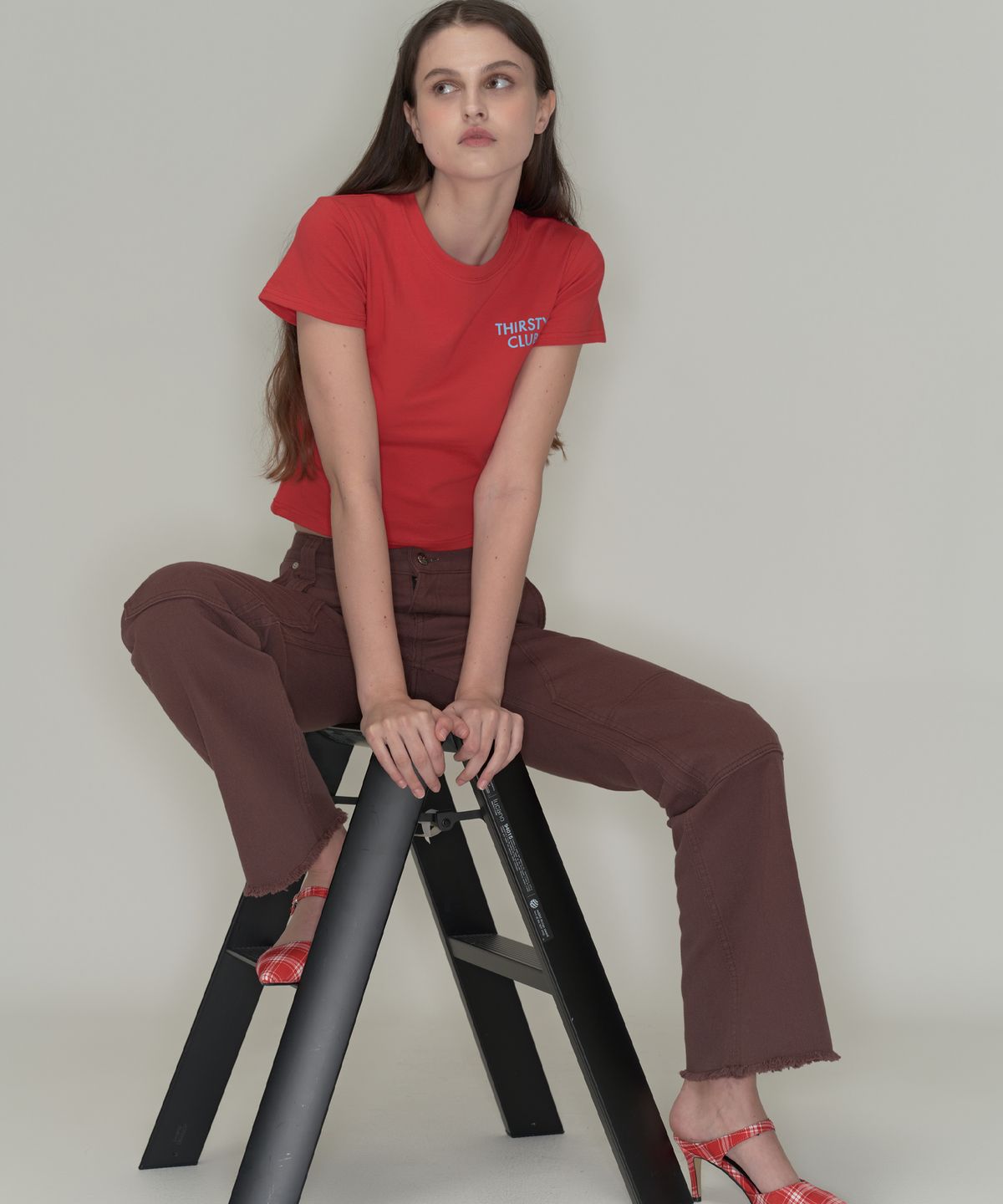 떨스티클럽(THIRSTYCLUB) Double knee pants - Brown