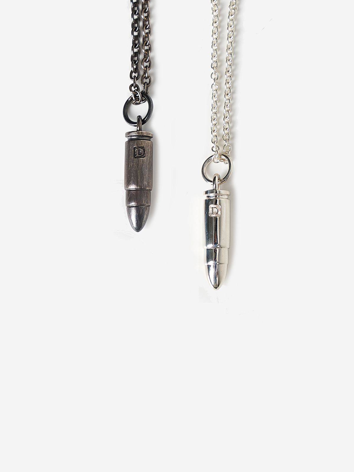 디셈버텐(DECEMBER TEN) DECX Bullet Necklace Silver / Vintage Silver