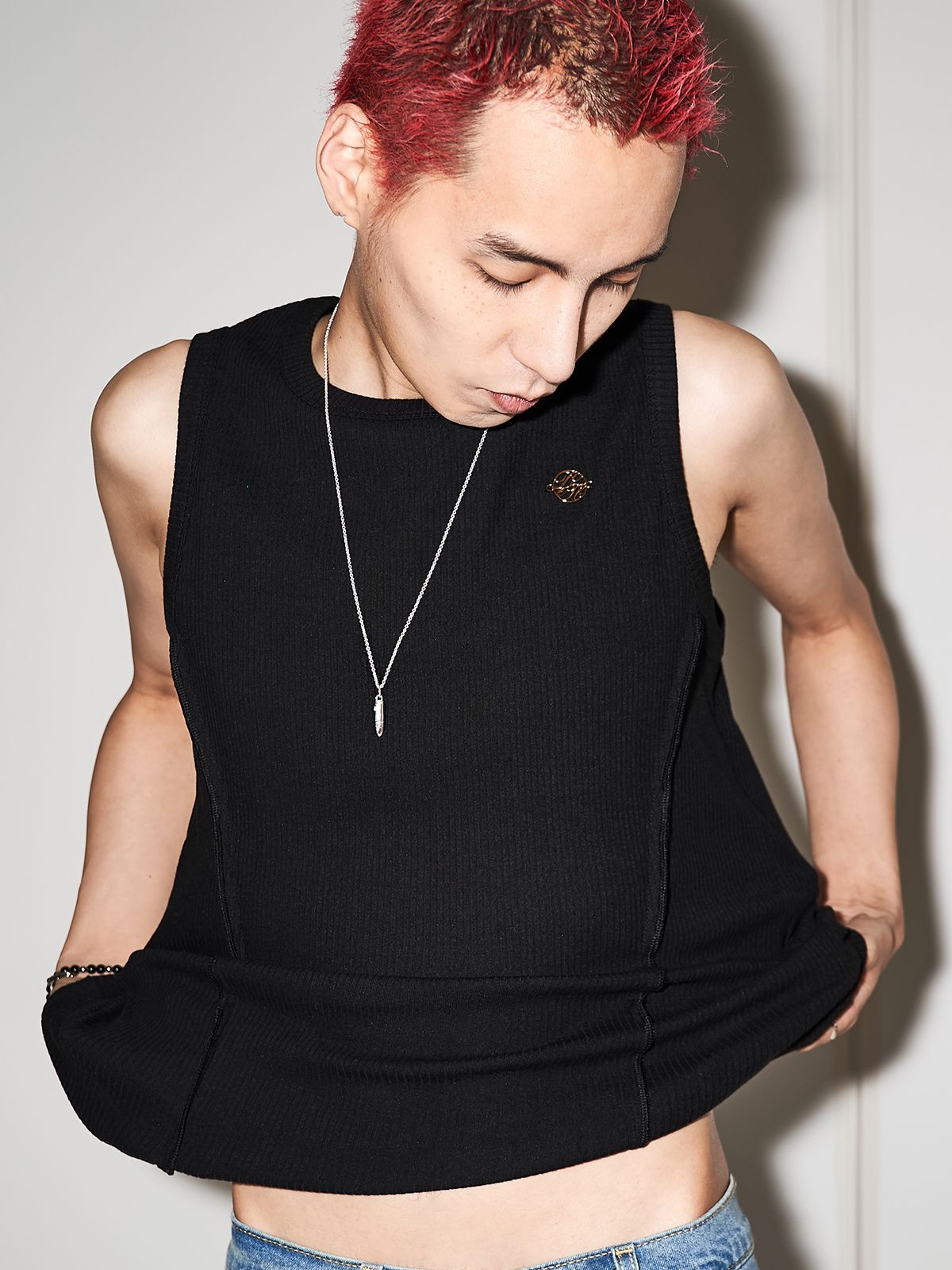 디셈버텐(DECEMBER TEN) DECX Bullet Necklace Silver / Vintage Silver