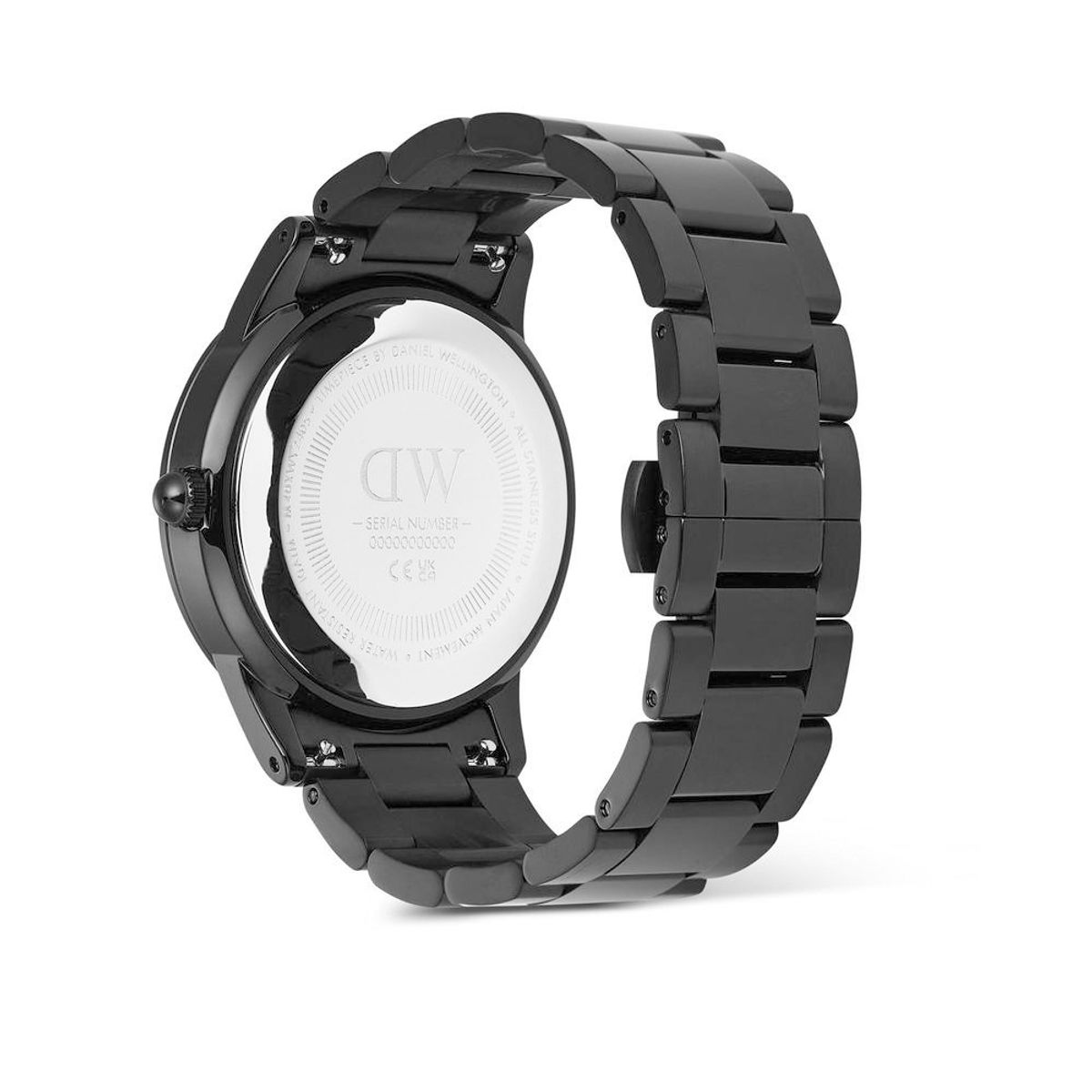 다니엘 웰링턴(DANIEL WELLINGTON) ICONIC PARADIGMA LINK BLACK 올블랙 메탈 남자워치