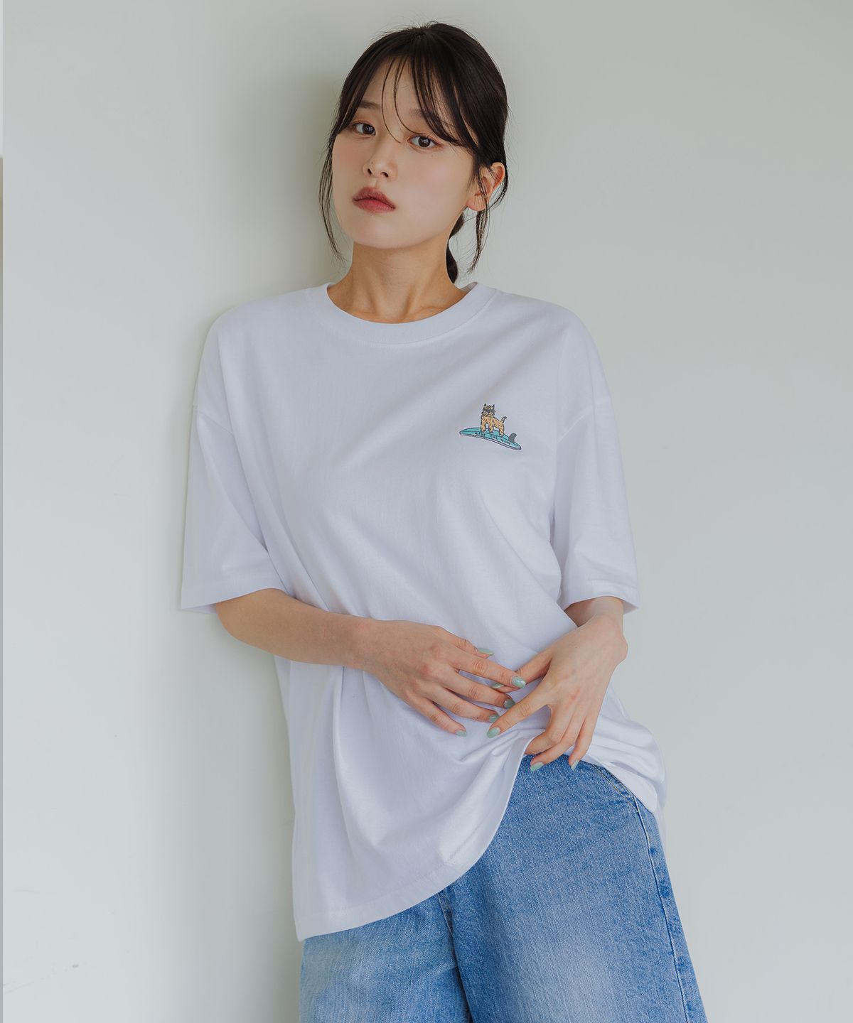 앨빈클로(ALVINCLO) 서프 버디 오버핏 반팔티 AST4814 (3 COLOR)