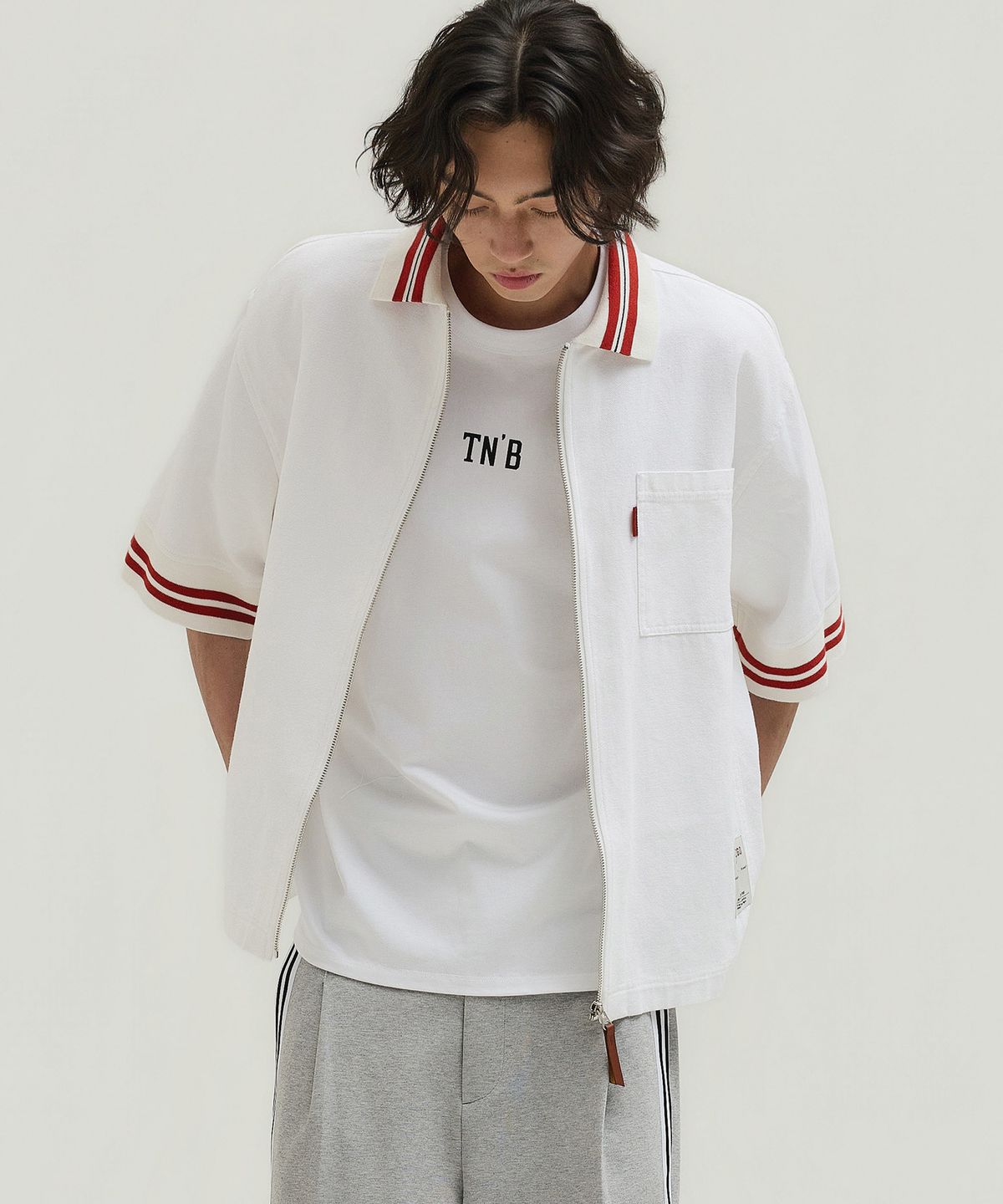툴룬즈브릭(TOULN BRICK) TB-NO.2 카라집업반팔셔츠(E5910G2301)