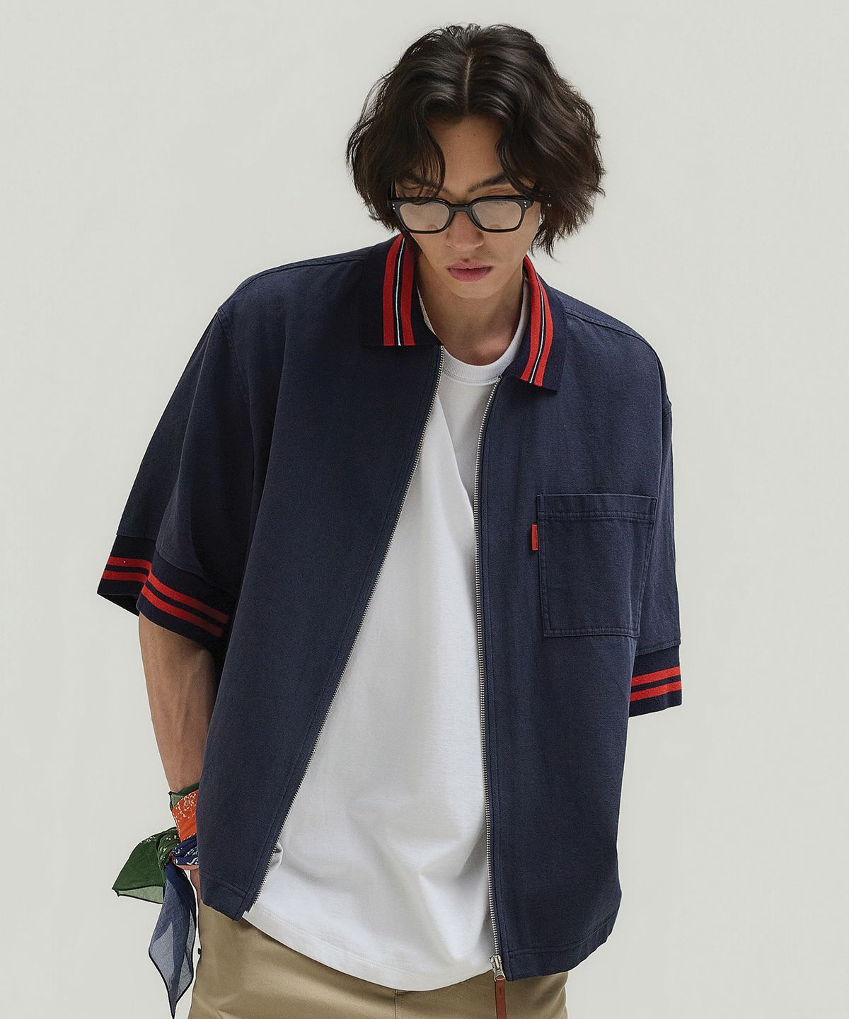 툴룬즈브릭(TOULN BRICK) TB-NO.2 카라집업반팔셔츠(E5910G2302)