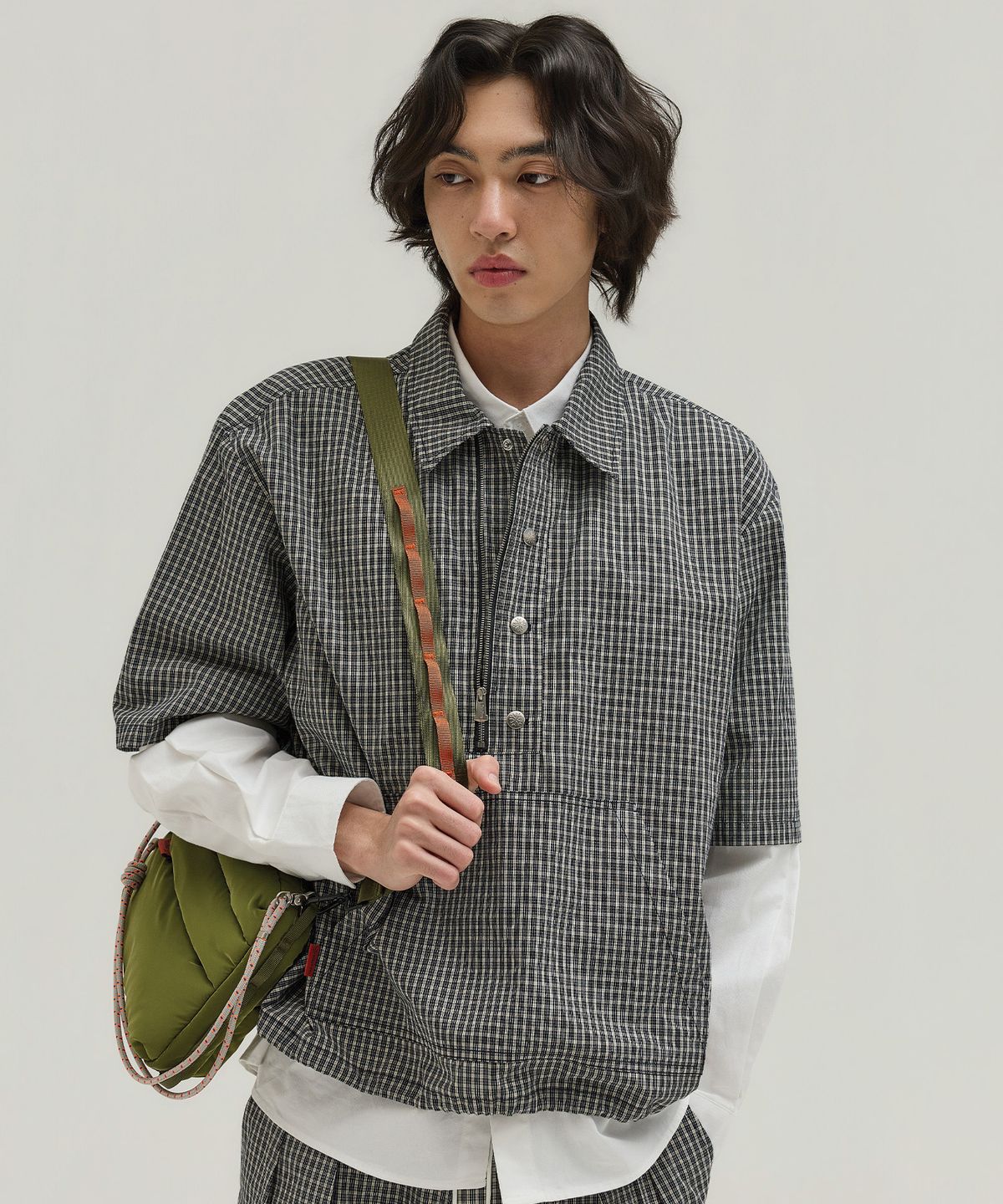 툴룬즈브릭(TOULN BRICK) TB-NO.2 체크 아노락(E5910G3304)