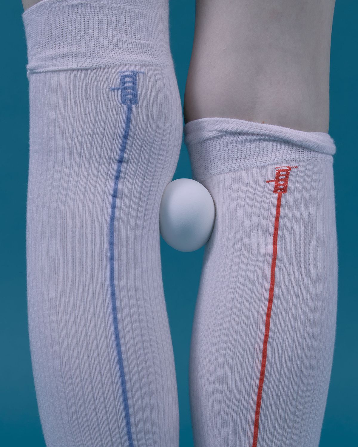 후포(HOOPOE) love sheer over-knee-socks_whisper white