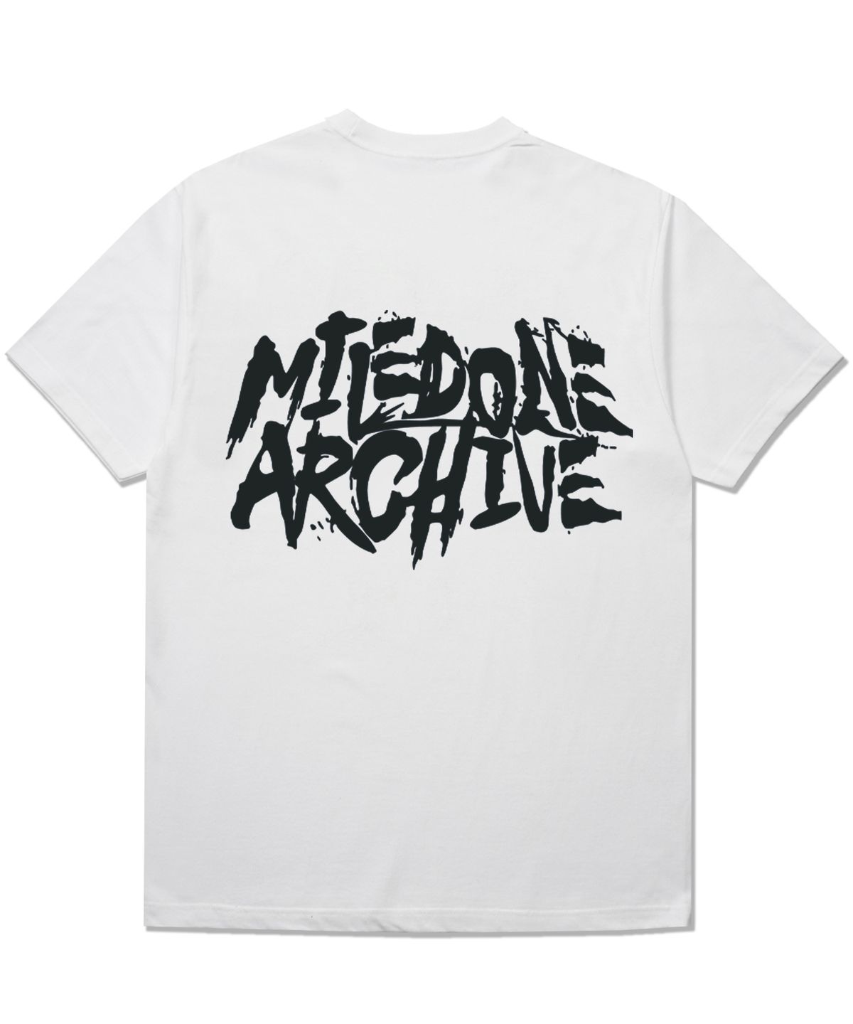 더마일(THEMILE) MILE DONE CREW [WHITE BLACK]