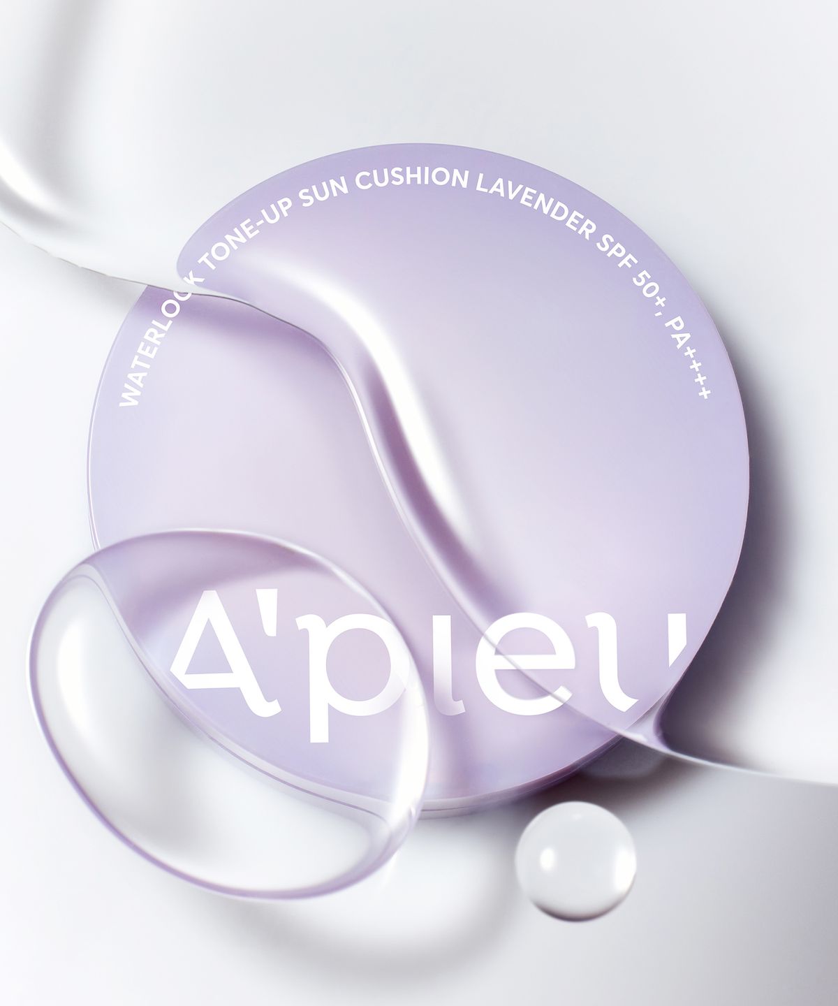 어퓨(APIEU) 워터락 톤업 선쿠션 라벤더 15g  (SPF50+, PA++++)