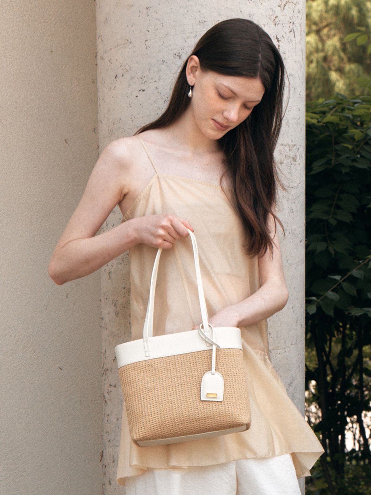 드메리엘(DEMERIEL) Elise Weaving Shoulder Bag Natural