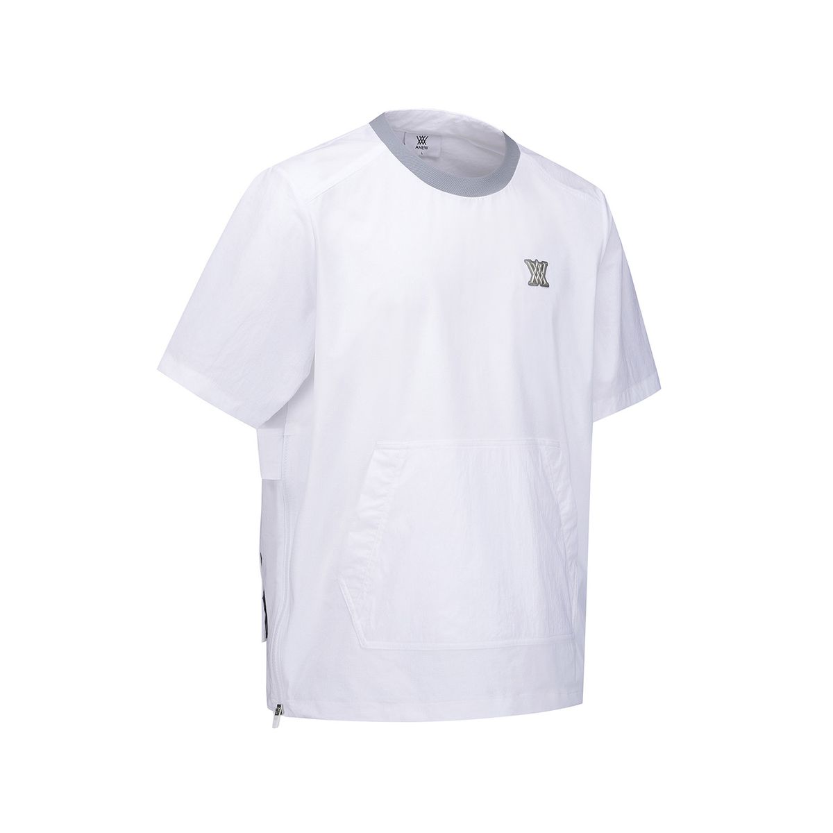 어뉴골프(ANEW GOLF) MEN SM AIR FAN SHORT SLEEVE ANORAK JACKET_WH