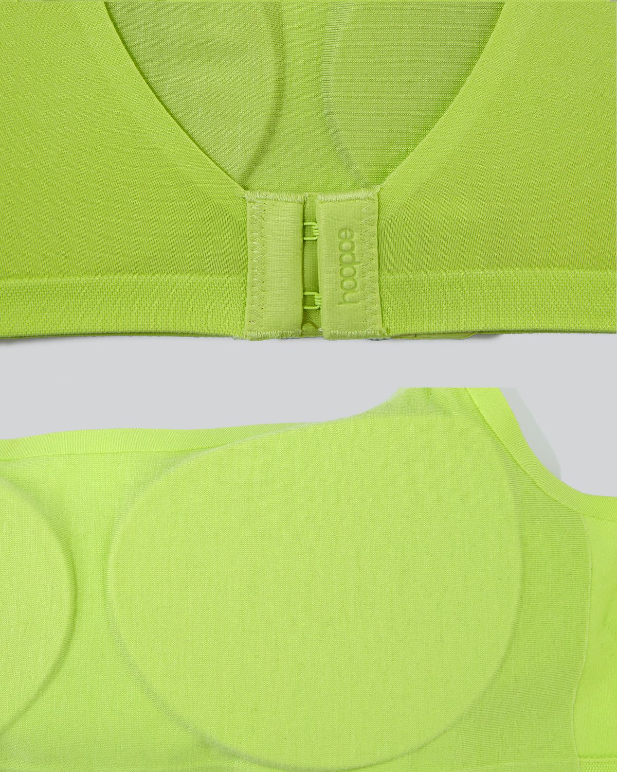 후포(HOOPOE) modal scoopneck seamless bra & brief set_sunny lime