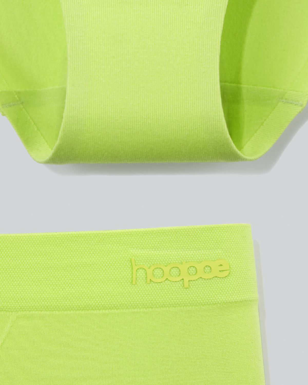 후포(HOOPOE) modal scoopneck seamless bra & brief set_sunny lime