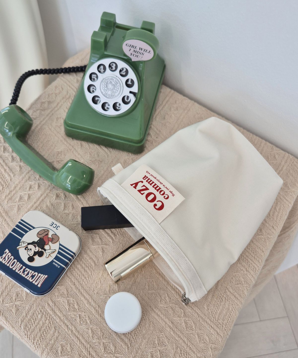 코지콤마(COZYCOMMA) 2PACK 나만의 커스텀 손목 스트랩 파우치