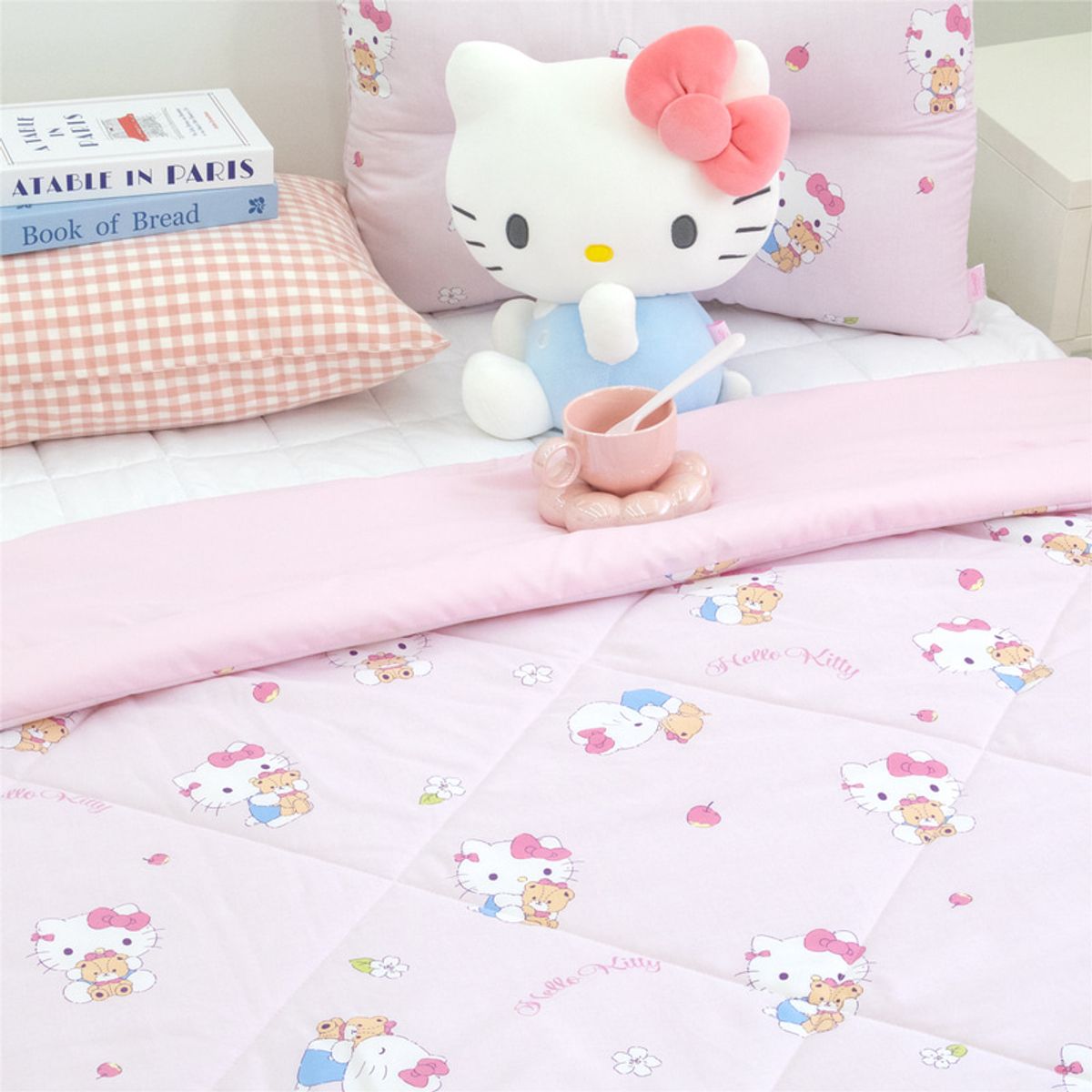 나라홈데코(NARAHOMEDECO) 산리오 헬로키티 차렵이불 티니허그