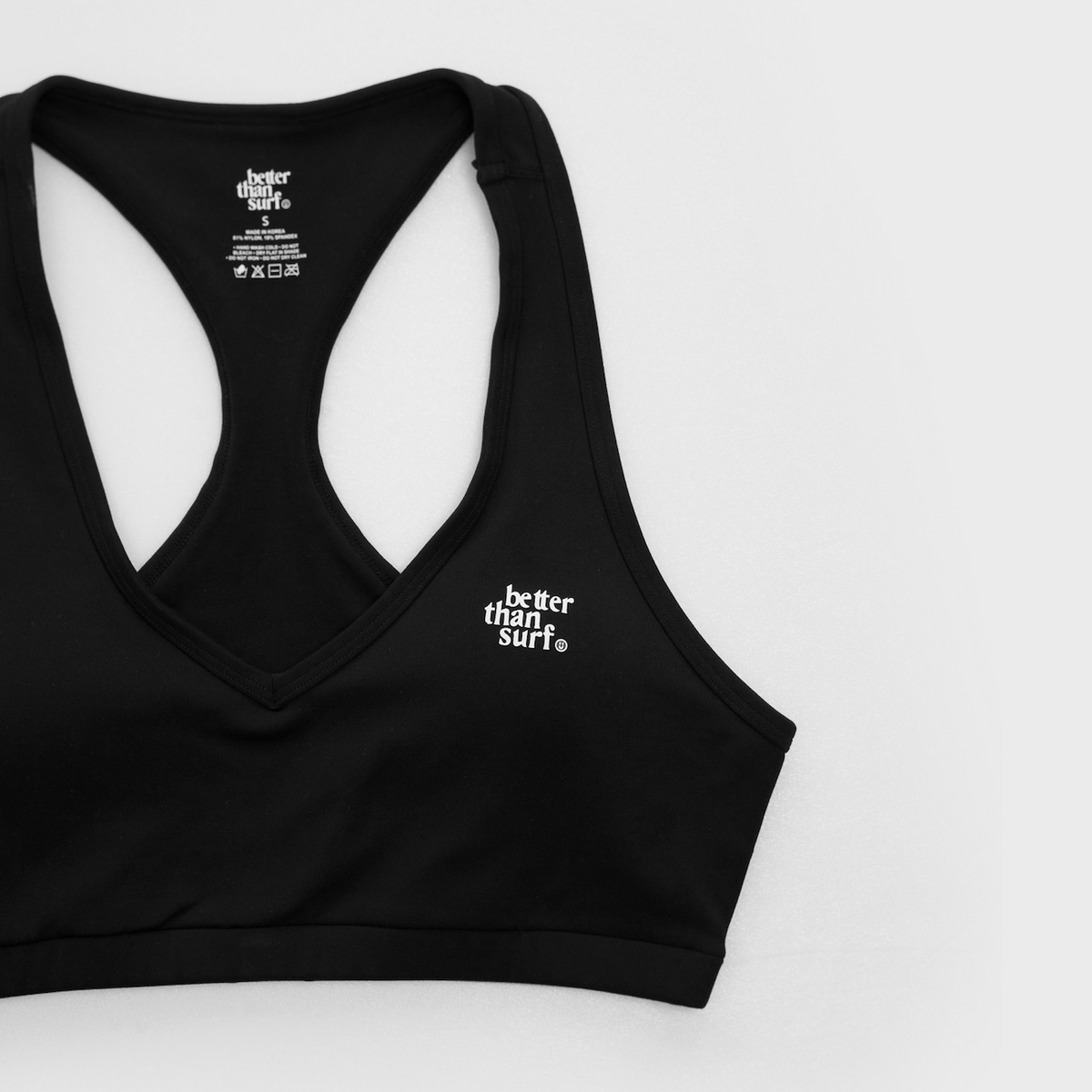 배러댄서프(BETTER THAN SURF) ACTIVE BRA TOP - BLACK 액티브 브라탑 - 블랙