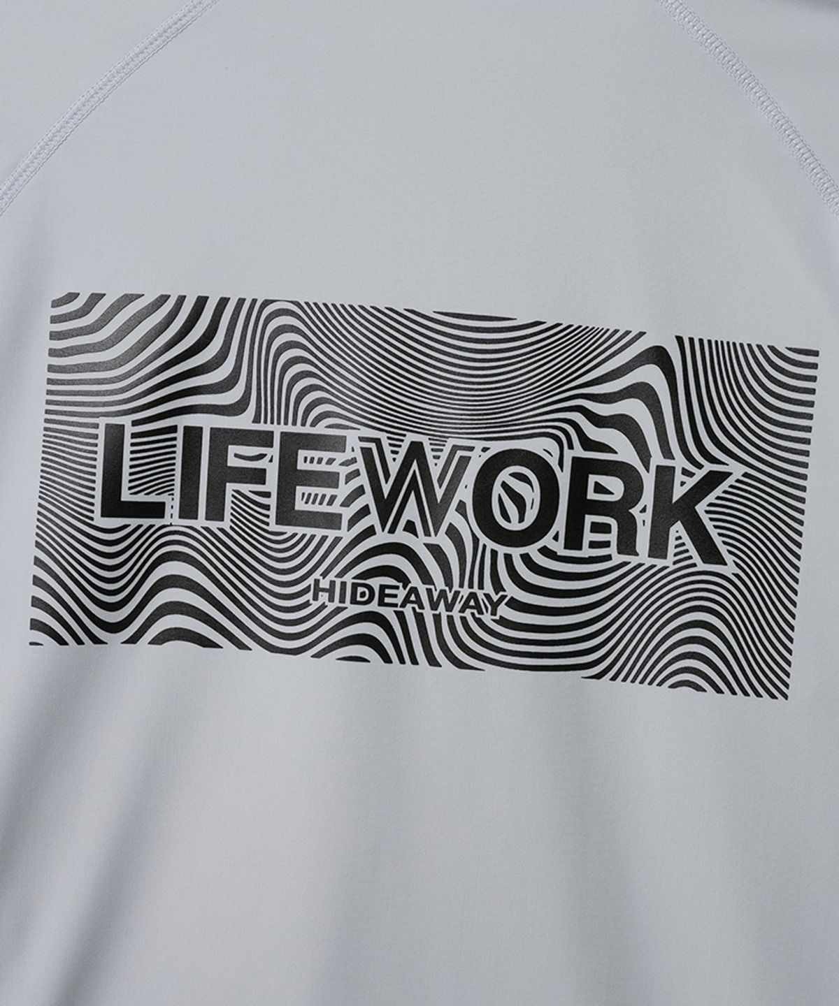 라이프워크(LIFEWORK) 웨이브 래시가드 로고 티셔츠