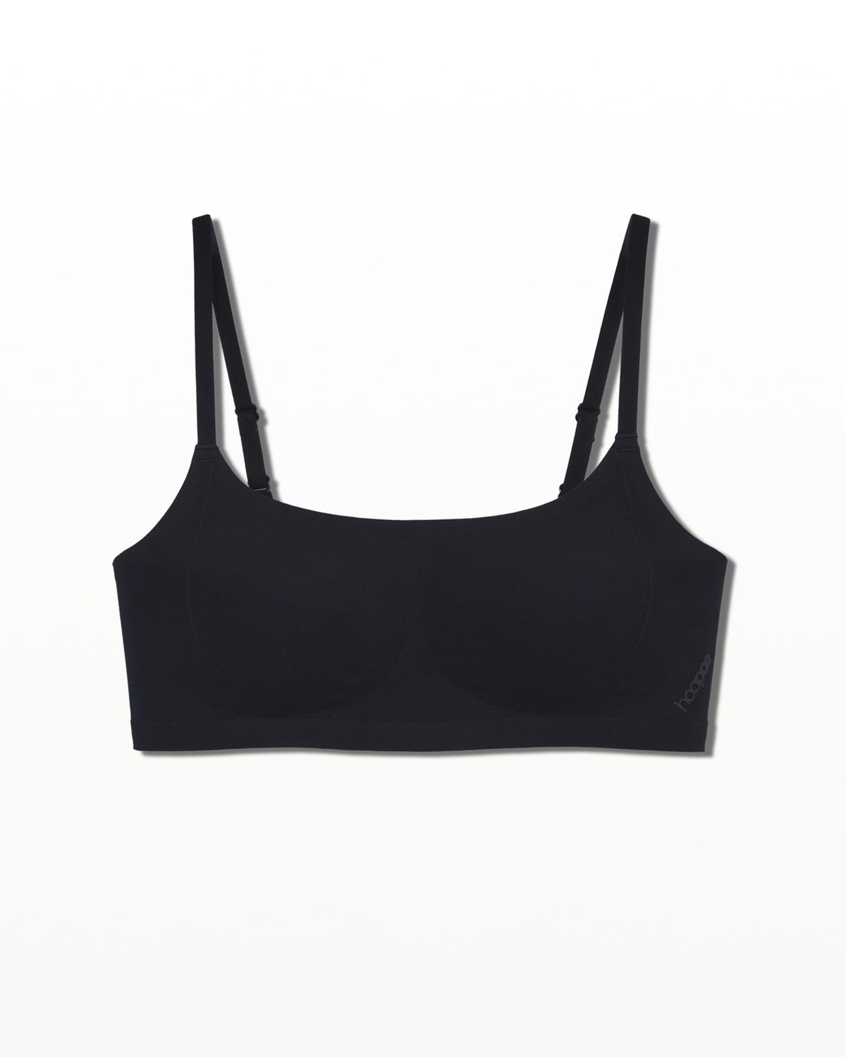 후포(HOOPOE) modal scoopneck seamless bra_onyx black