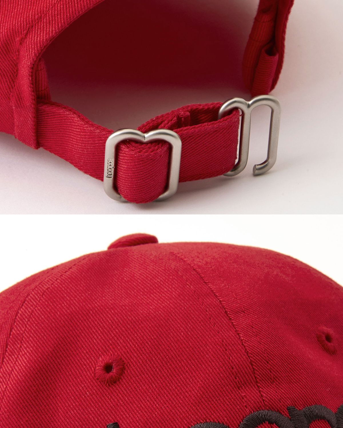 후포(HOOPOE) signature multi logo cap_poppy red