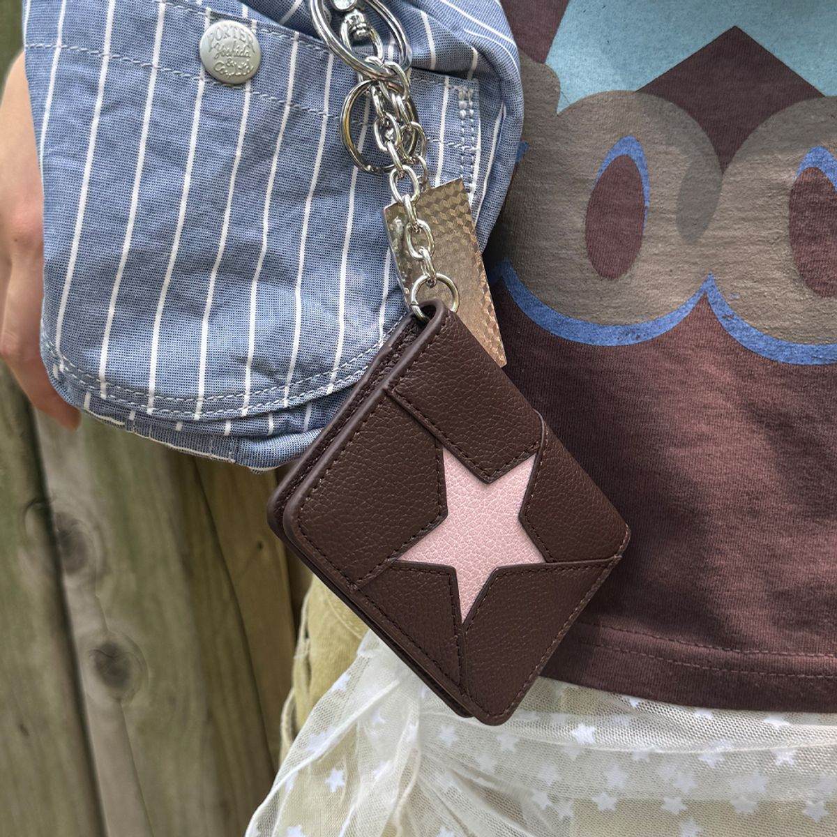이스트쿤스트(ISTKUNST) ONE STAR CARD WALLET_BROWN(IK2FSMAB63A)