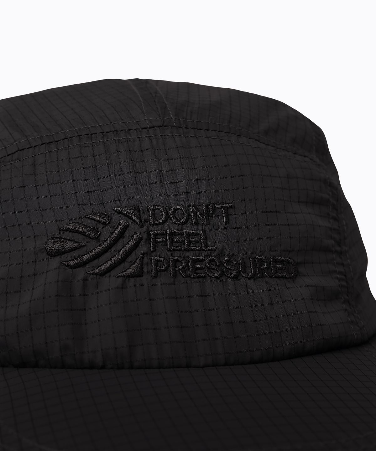 미나수(MENASOO) Dont Feel Pressured Rip Camp Cap_Black
