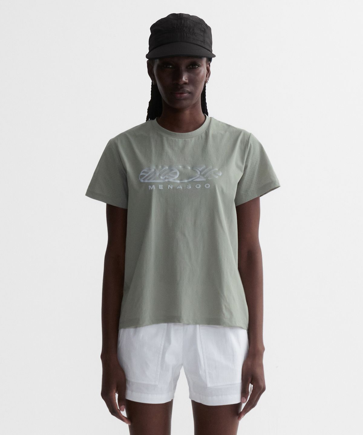 미나수(MENASOO) Dont Feel Pressured Rip Camp Cap_Black