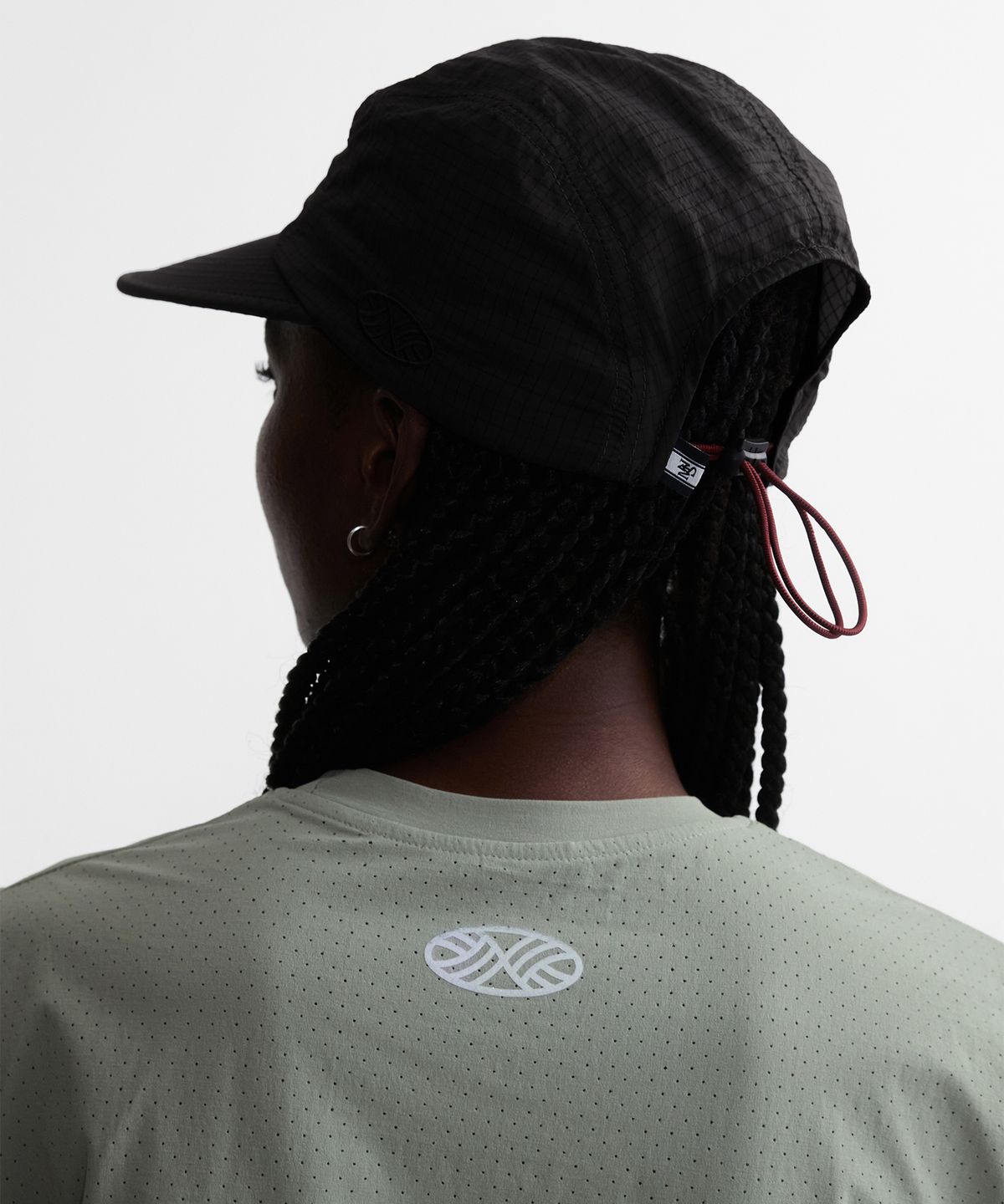 미나수(MENASOO) Dont Feel Pressured Rip Camp Cap_Black