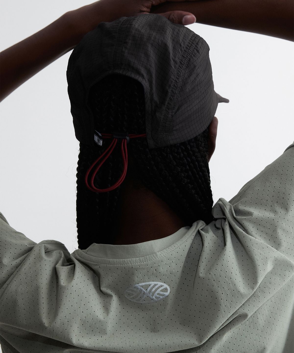미나수(MENASOO) Dont Feel Pressured Rip Camp Cap_Black