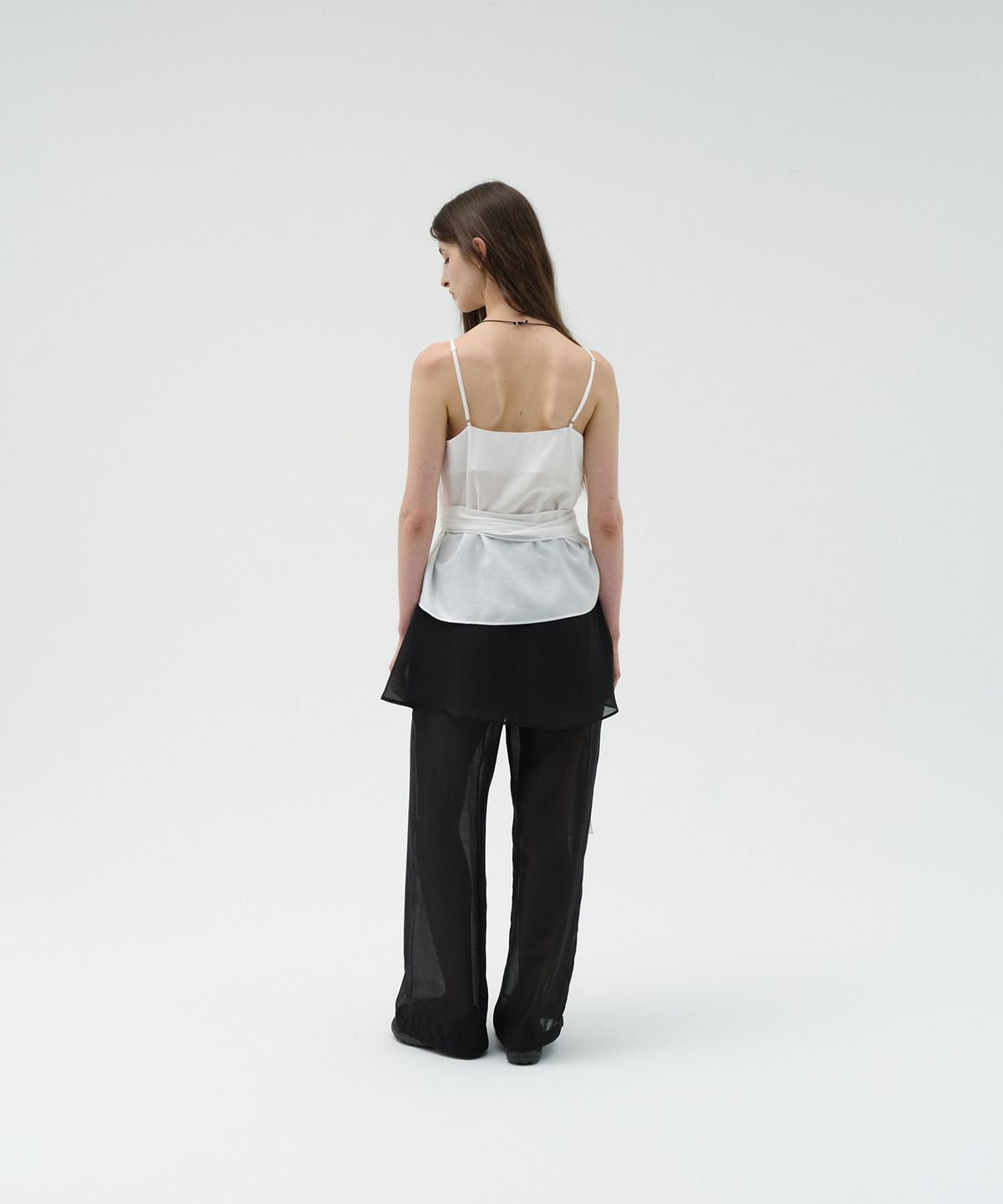 로우타이드(LOW TIDE) TIE SLEEVELESS TOP [WHITE]