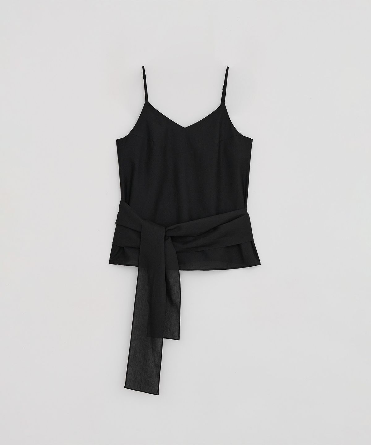 로우타이드(LOW TIDE) TIE SLEEVELESS TOP [BLACK]