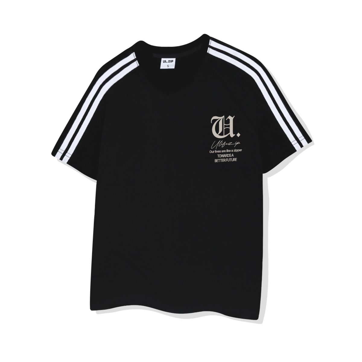 유라이프지(ULIFEZIP) 올드유디 우먼 오버핏 트랙 브이넥 반팔티 5 Color [ULZV_5605]