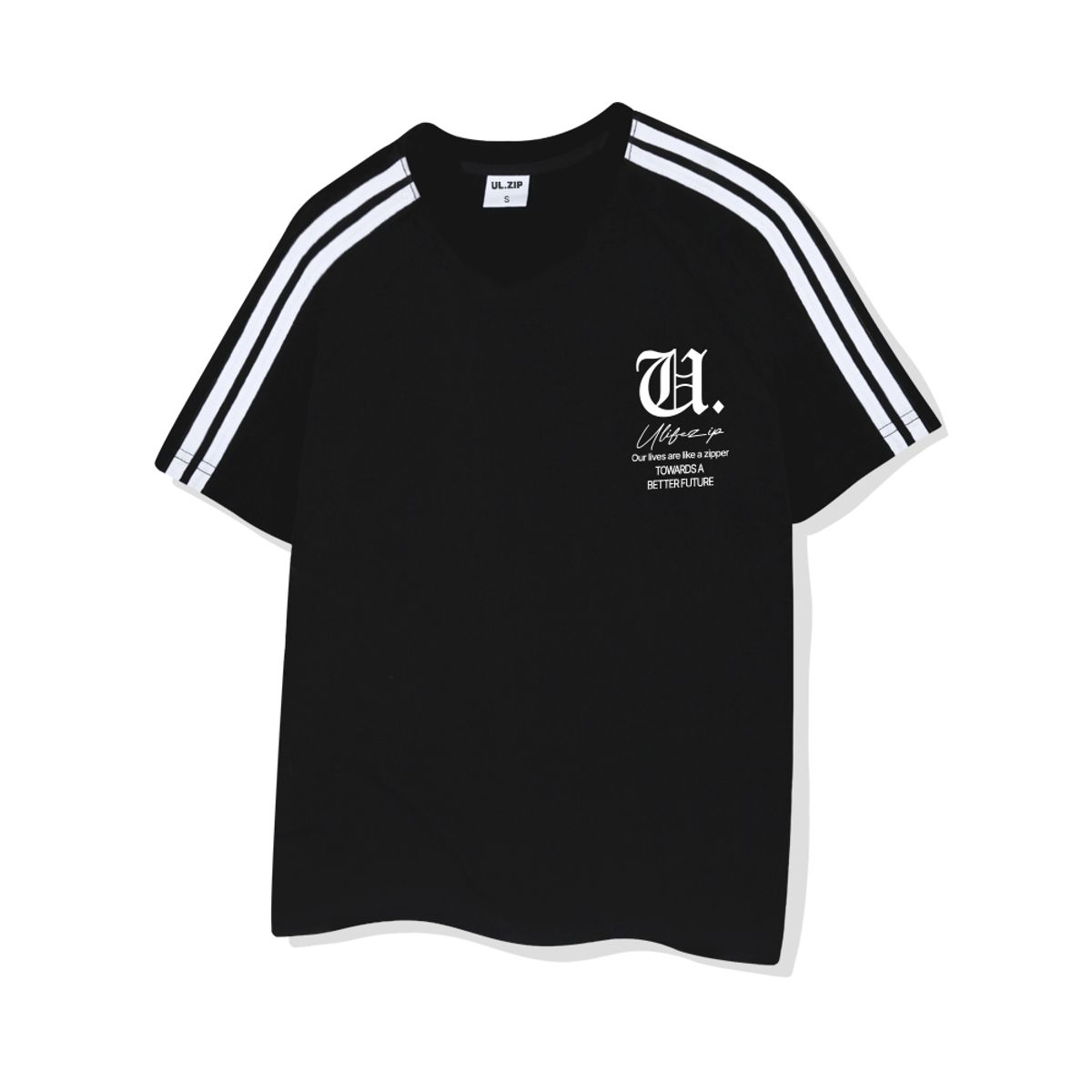 유라이프지(ULIFEZIP) 올드유디 우먼 오버핏 트랙 브이넥 반팔티 5 Color [ULZV_5605]