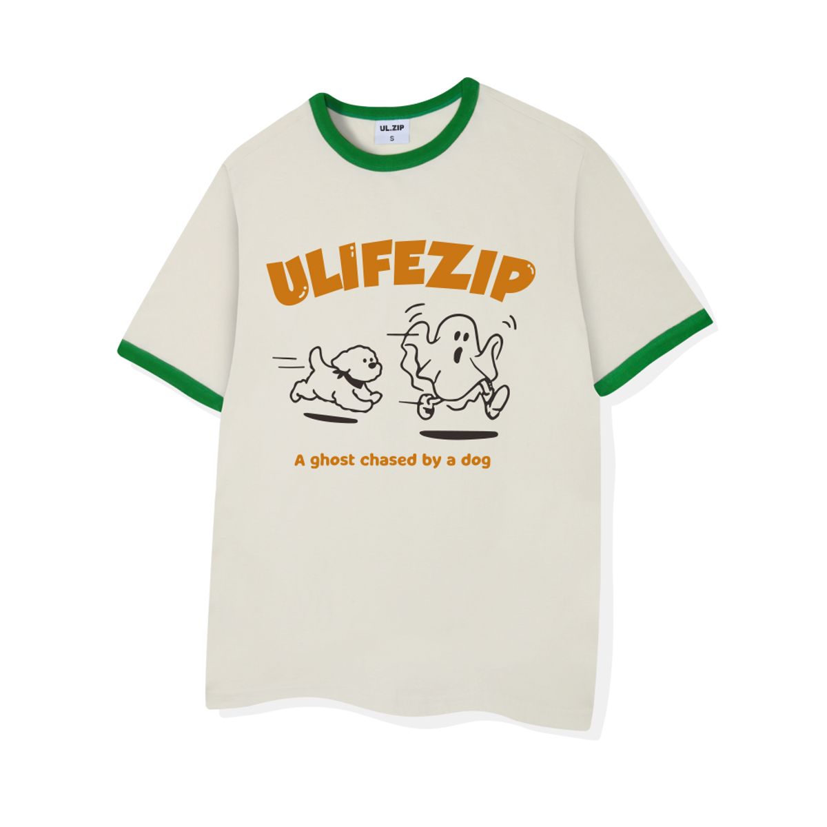 유라이프지(ULIFEZIP) 고스트체이스 우먼 오버핏 링거 반팔티 4 Color [ULZE_3603]