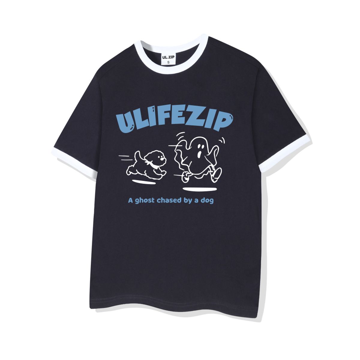 유라이프지(ULIFEZIP) 고스트체이스 우먼 오버핏 링거 반팔티 4 Color [ULZE_3603]