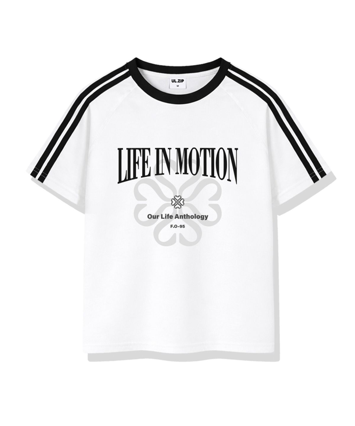 유라이프지(ULIFEZIP) 모션그래픽 오버핏 트랙 반팔티셔츠 4 Color [ULSE_3003]