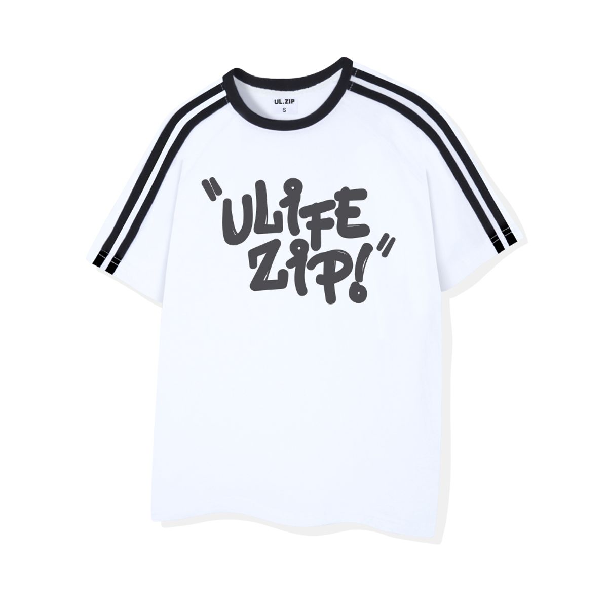 유라이프지(ULIFEZIP) 썸머마크유 오버핏 트랙 반팔티 4 Color [ULZE_2006]