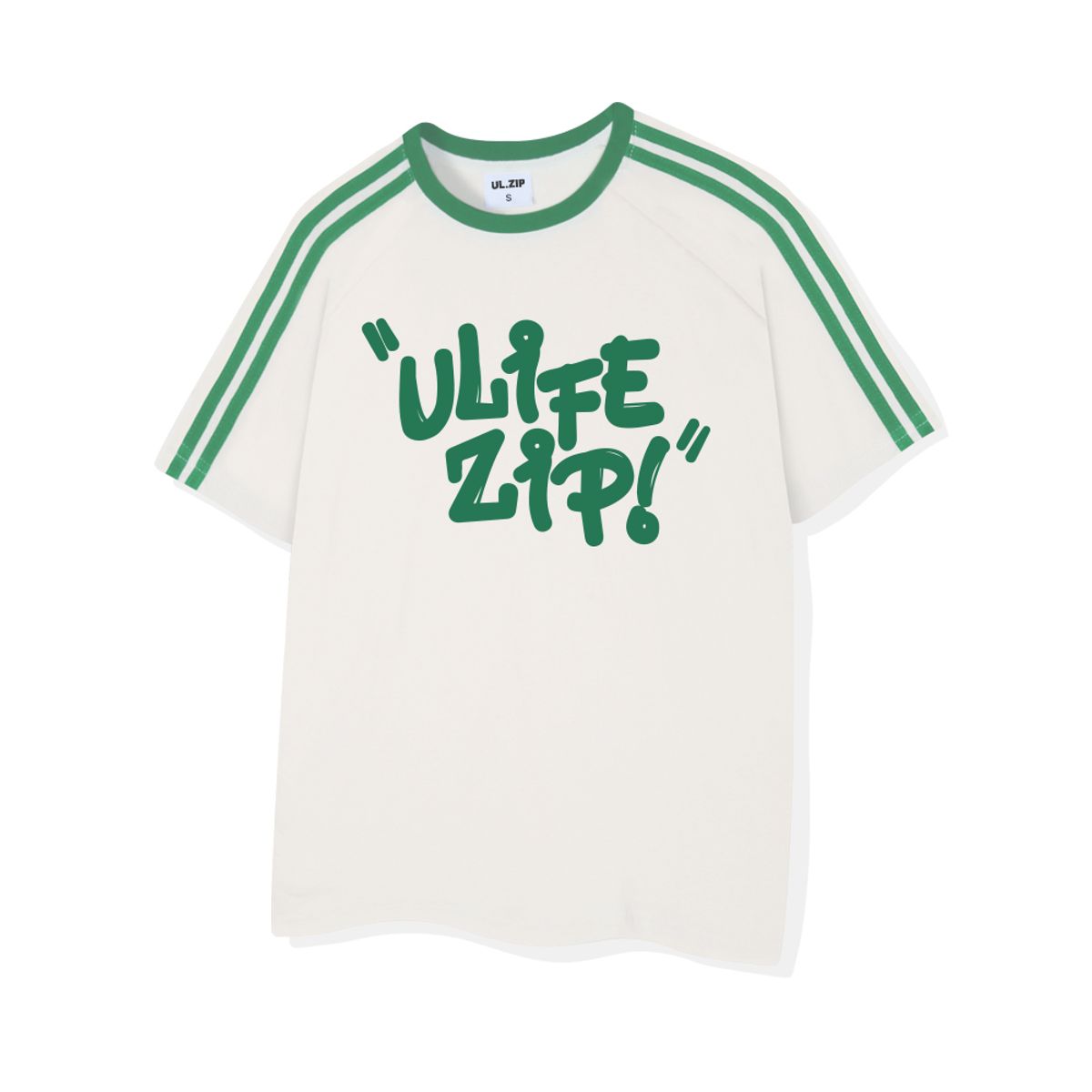 유라이프지(ULIFEZIP) 썸머마크유 오버핏 트랙 반팔티 4 Color [ULZE_2006]