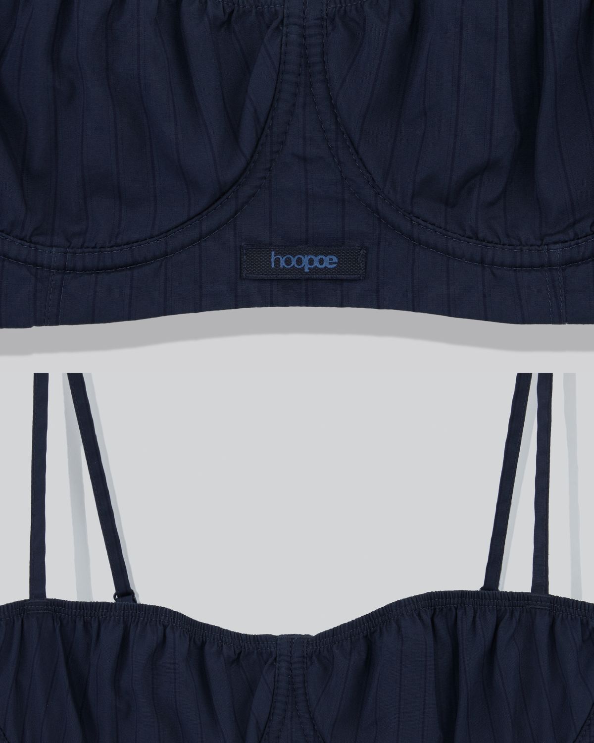 후포(HOOPOE) love balconette bra_navy stripe