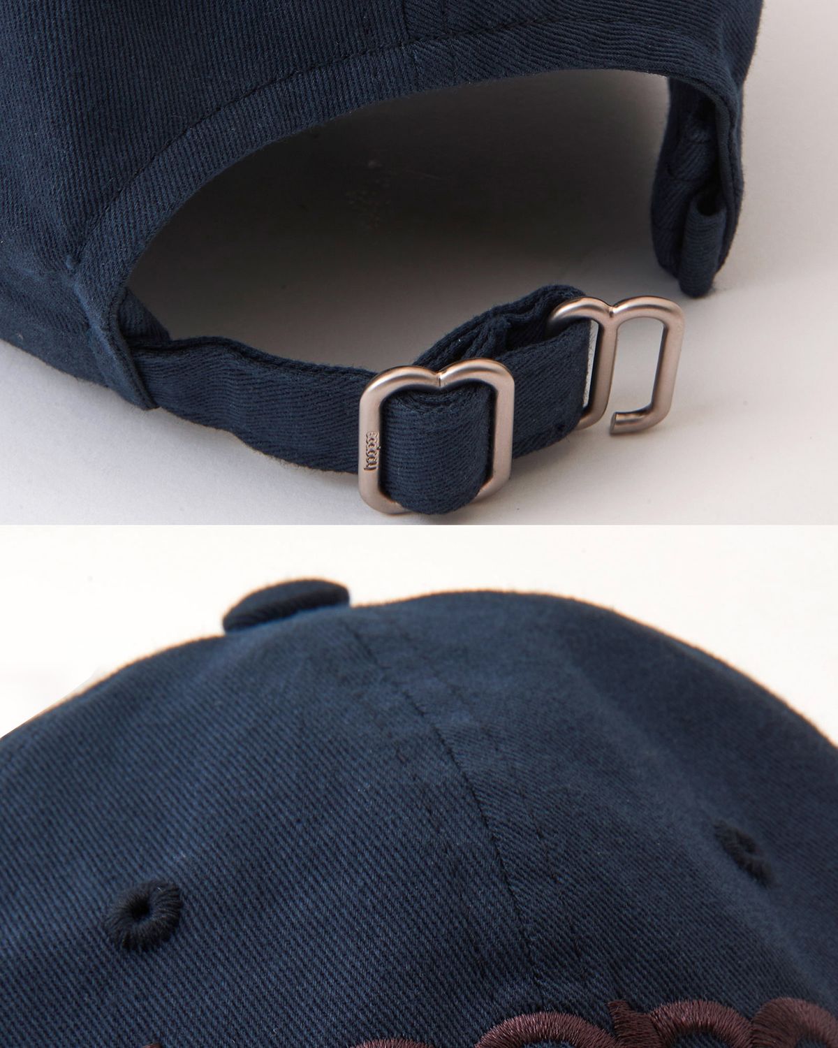 후포(HOOPOE) signature multi logo cap_midnight navy
