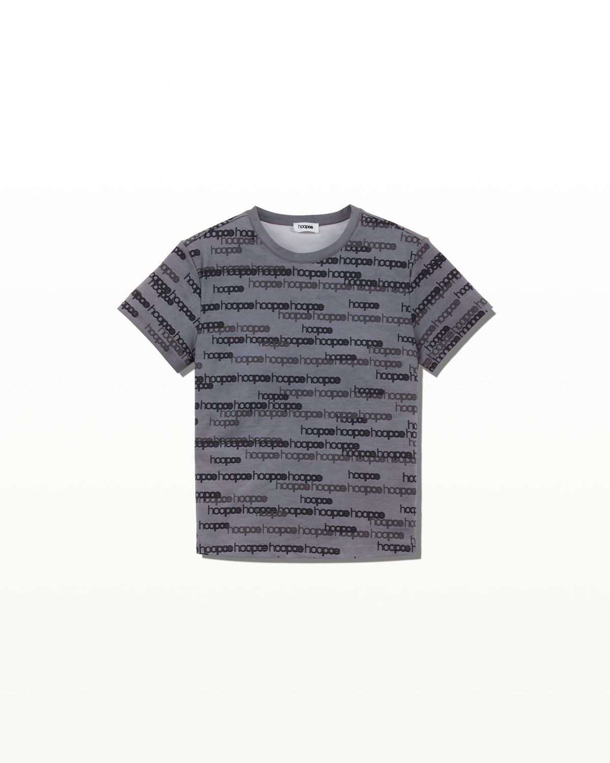 후포(HOOPOE) lettering t-shirt_hoopoe grey