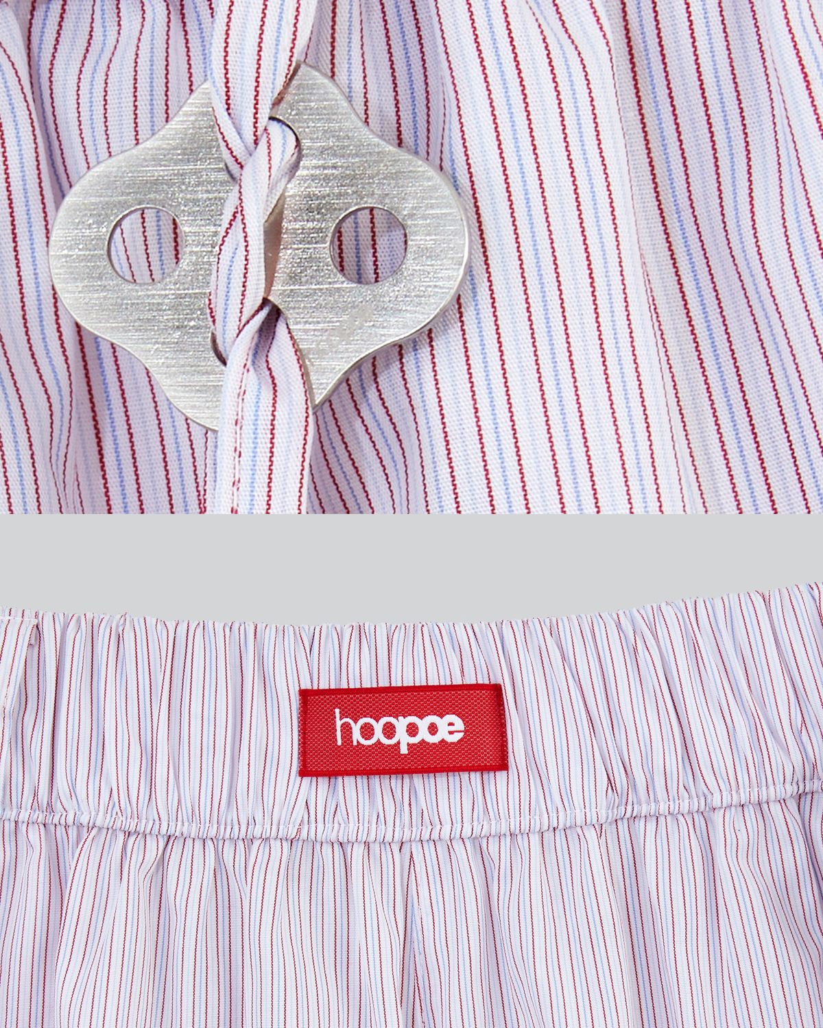 후포(HOOPOE) everyday shorts in stripe_multi stripe